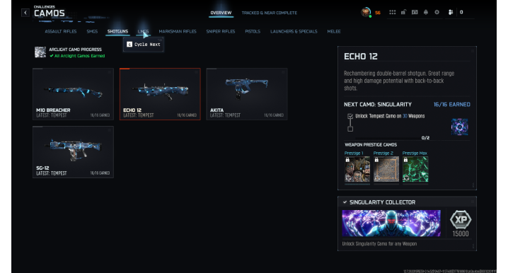 Prestige Master L56, 30 Guns Singularity + Infestation Camo, Maxed Weapons