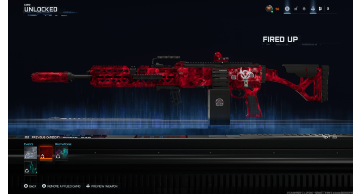 Prestige Master L56, 30 Guns Singularity + Infestation Camo, Maxed Weapons