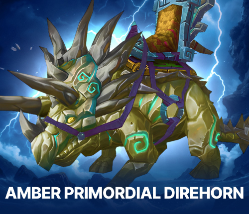 Amber Primordial Direhorn Mount