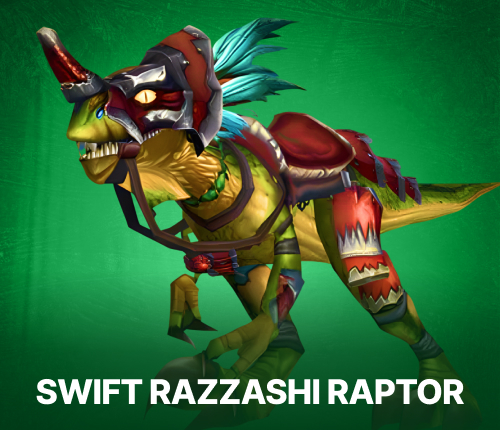 Swift Razzashi Raptor Mount TBC Classic Anniversary