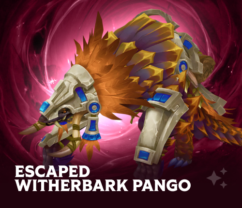 WOW ESCAPED WITHERBARK PANGO