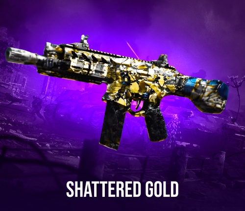 BLACK OPS 7 SHATTERED GOLD CAMO