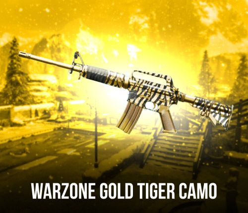 Warzone Gold Tiger Camo